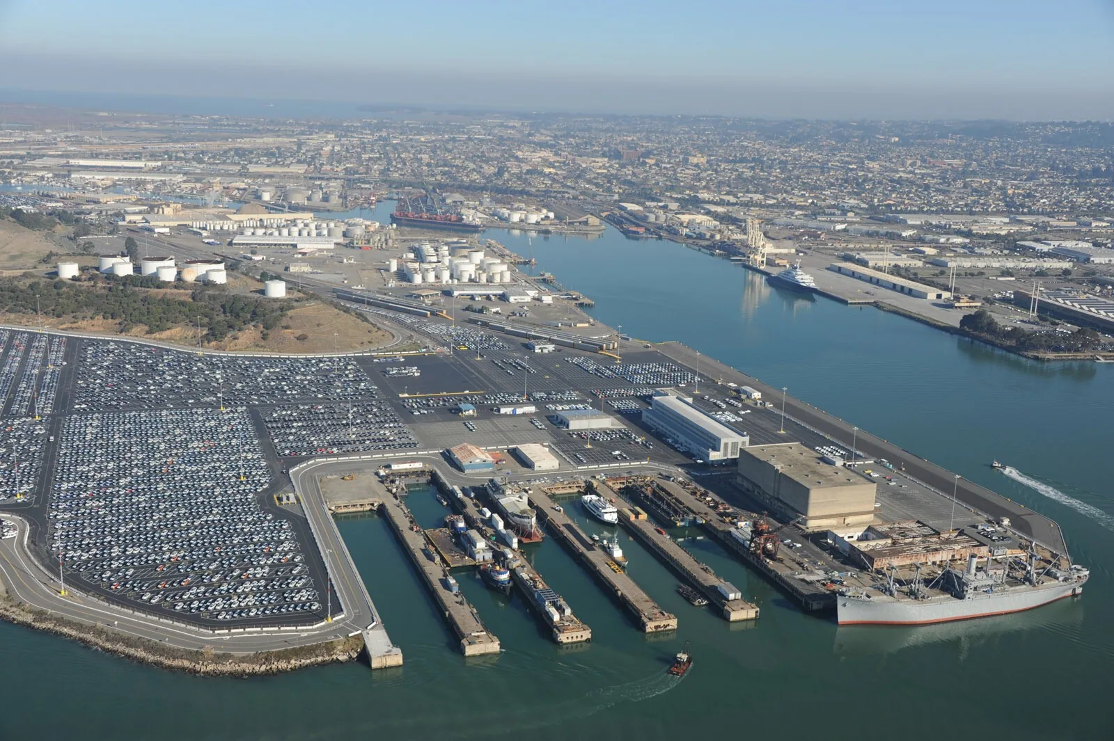 Commercial Roofing near the Port of Richmond
